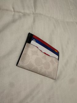 COACH Card Holder Leather Wallet