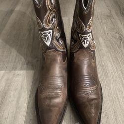 Cowboy Leather Boots Size:7 For Women