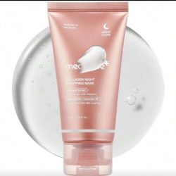  Collagen Overnight Wrapping Peel Off Facial Mask Pack - Elasticity & Hydration Care, Reduces Sagging & Dullness - Hydrolyzed Collagen