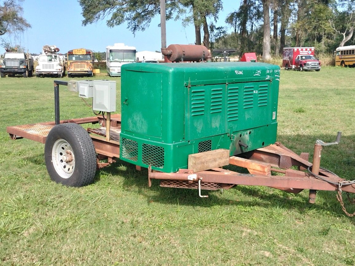 Onan 17.5 KW Diesel Generator on Trailer