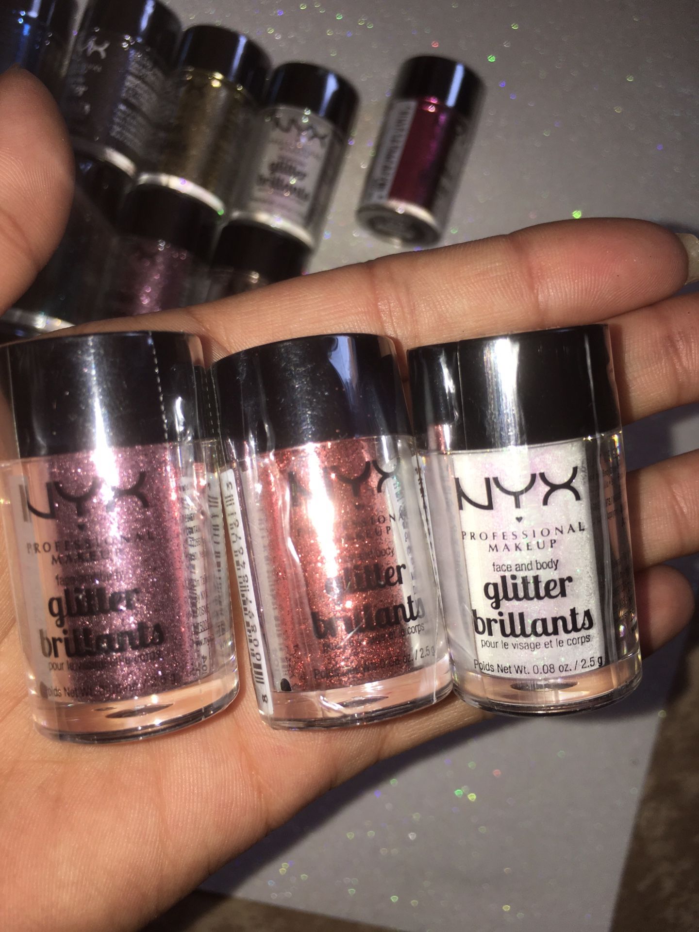 Nyx glitter brilliant 3 each