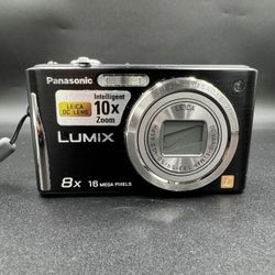 Vintage great condition Digital Camera Panasonic LUMIX DMC-FH24 16mp Black Works