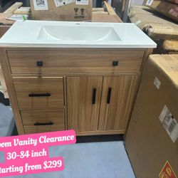 Bathroom Vanity Clearance,30-84 inch  (2)