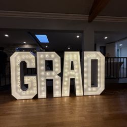 Grad Light Up Letters Marquees