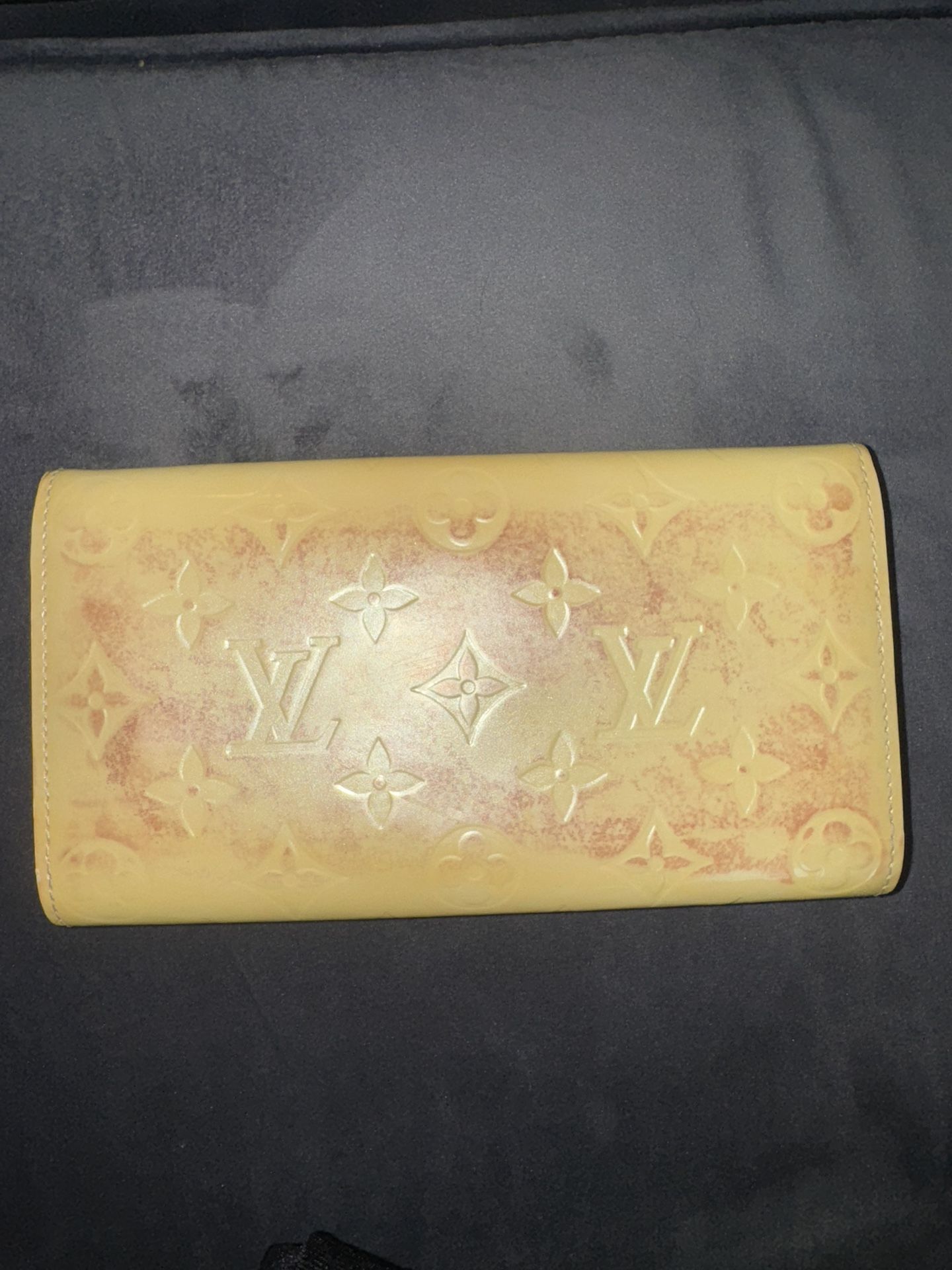 Louis Vuitton Long Yellow Monogram Trifold Wallet