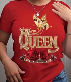 Red or Black Queen Graphic T-Shirt