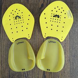 Strokemasters and Finis swim stroke paddles