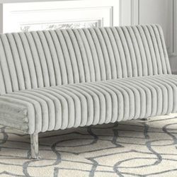 Brand New Light Grey Super Plush Futon Sofa Sleeper 