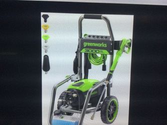 Greenworks 3000 psi electric pressure washer up to 2.0 GPM green