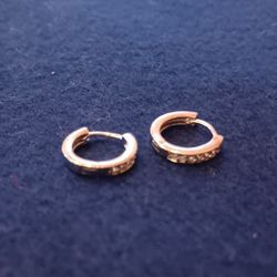 Silver Earrings With 7 Stones