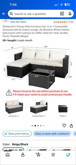 Patio set 3 pcs