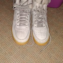 Nike Air Force 1 High Shoes Youth Size 6.5 Y Grey Gum 922066-002
