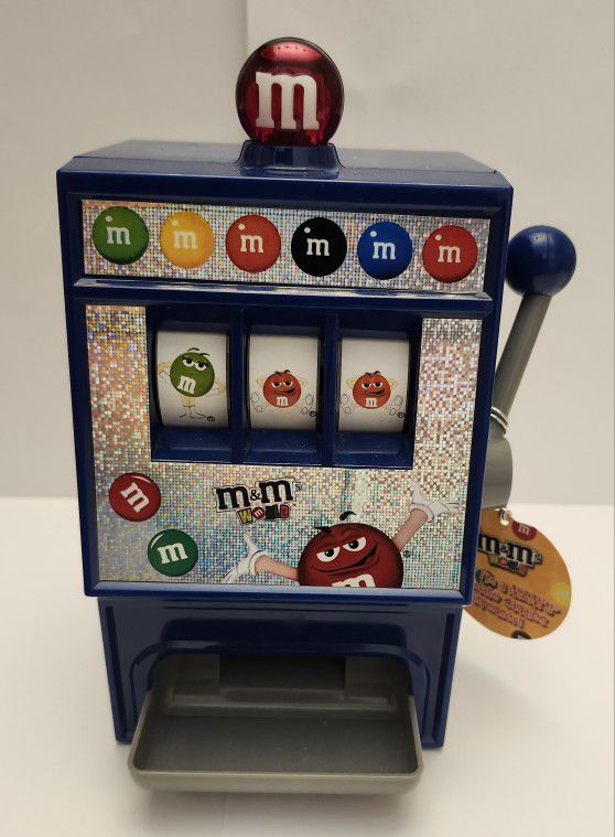M&M World Slot Machine Candy Dispenser. Lights/Sound Works
