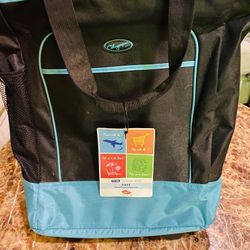 New Deluxe Rolling Shopping Tote
