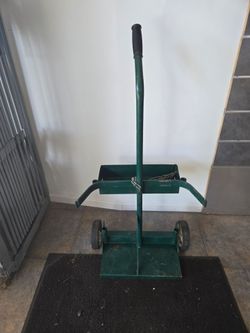 (Cash Only) $40 RADNOR™ 2 Cylinder Cart With Solid Rubber Wheels and Handle
