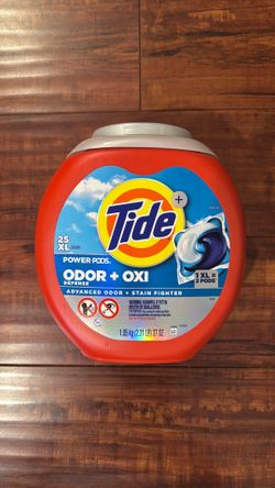 Tide+ POWER PODS ODOR Defense  + OXI; Advanced Odor + Stain Fighter: 25 XL Count