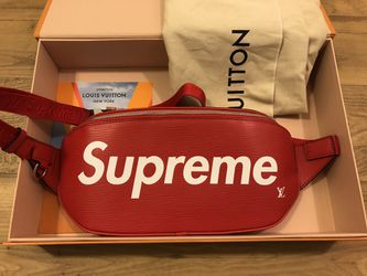 Louis Vuitton Red Supreme Bum Bag