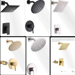 sumerain Black Shower Faucet,Shower Fixtures Shower Mixer, Rough-in Valve Included