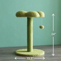PetnPurr Cat Flower Scratching Post, Perch and Activity Tree with Teaser Ball...
