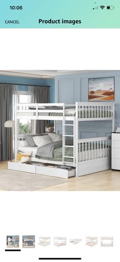 Full over full bunk bed.