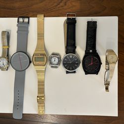 7 Watches , Some Working , Some for Part or Repair all for $30