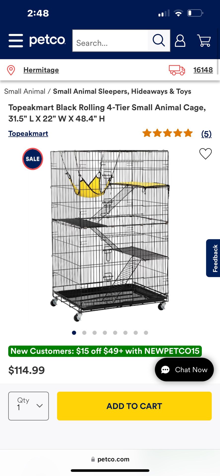 4 Tier Cat Cage