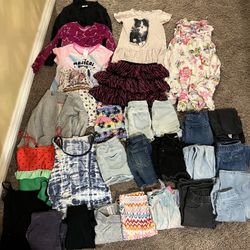103 pc lot of clothes 8-10 yrs old 