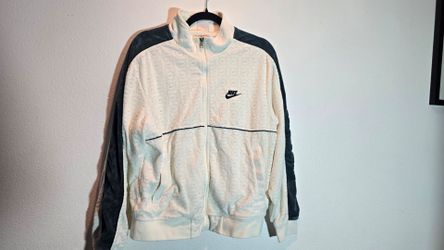 Nike Supreme Velour Tracksuit White green Embossed Swoosh