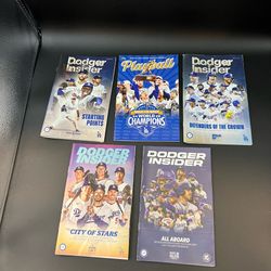LA Dodgers Dodger Insider Playball Program Lot 2023 2024 2025 2026 5pc