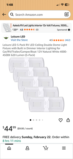 RV LED interior lights              24 dollars