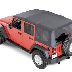 Jeep JK Unlimited NEW Factory Sail Cloth Soft Top And Hardware 