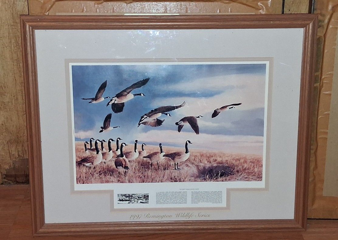 1997 Remington Wildlife Series Frame Art