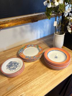 Ceramic Dinner and Salad Plate Set