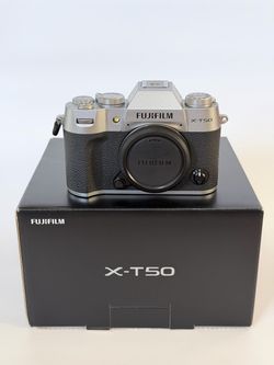 FUJIFILM X-T50 Mirrorless Camera Body, Silver