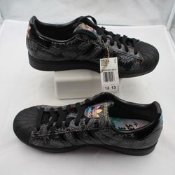 adidas Superstar II Size 12 Men Sneaker Graphic Comic Pop Art Core Black