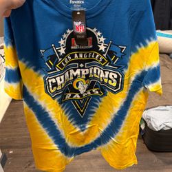 Rams SUPERBOWL CHAMPS Tie dye Shirt Men’s Xl