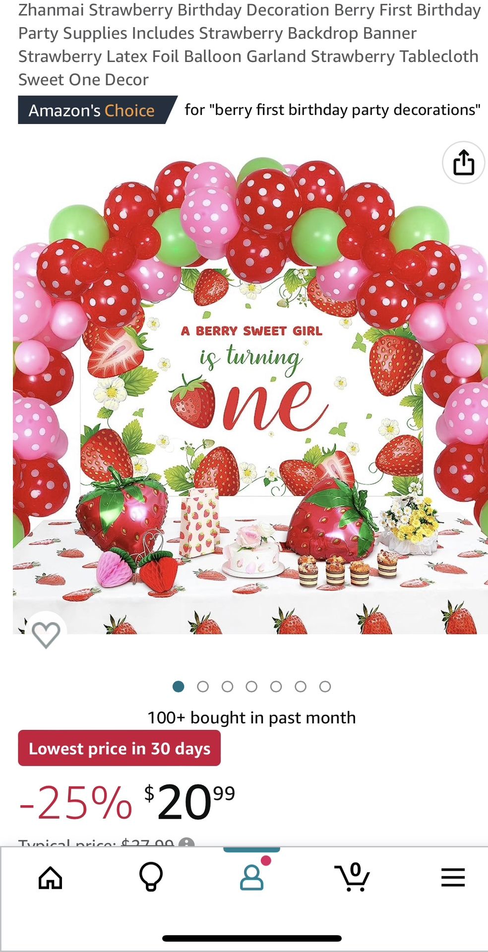 Berry First Birthday Table Covers And Backdrop