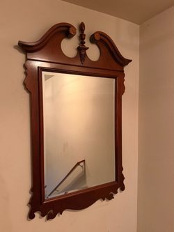 Vintage Solid Wood Wall Mirror