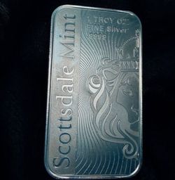 1 oz silver bar Scottsdale mint
