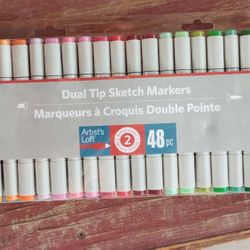Dual  Tip Sketch Markers 48pc