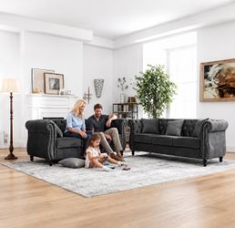 Couches for living room 2 piece set