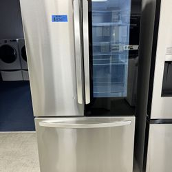 LG 36in. 3-Door With Glass Door And Ice Dispenser Stainless Steel Refrigerator 