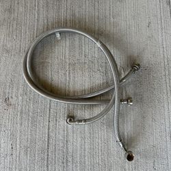4ft. Universal Stainless Steel Washer Hoses with 90 degree Elbow (2-Pack) $25