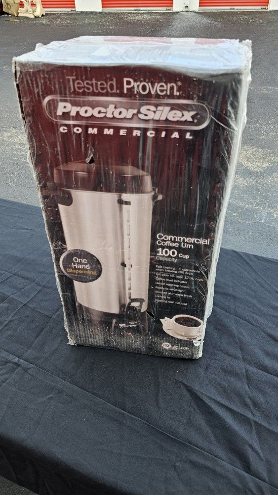 100 Cup Commercial Coffee Maker Urn Proctor Silex 45100R 120V