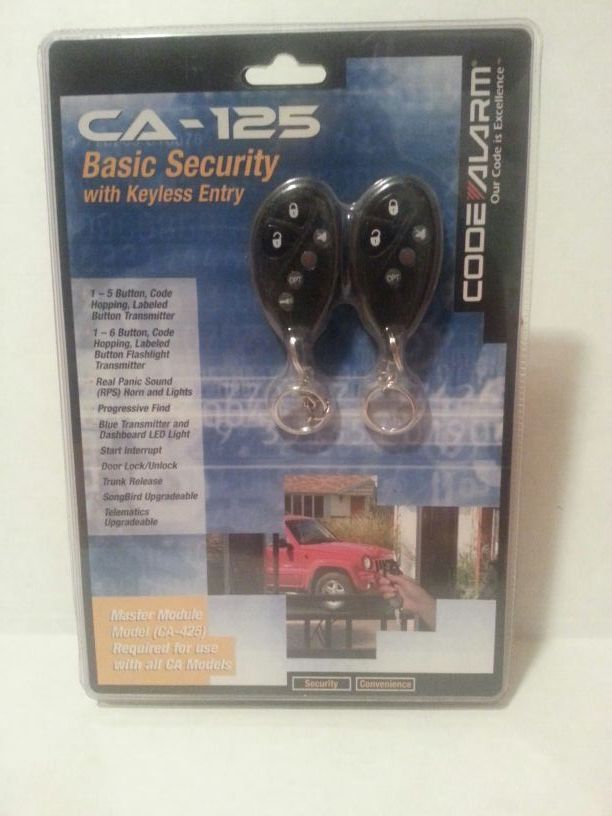 Code Alarm Remote Keyless Entry Fobs (CA-125) - Requires Master Module (CA 425) NEW