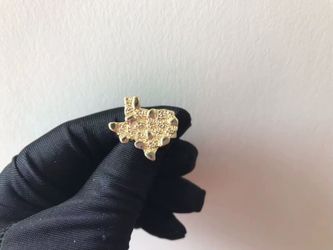14k Gold Nugget Ring TEXAS styles 2 sizes 8-9