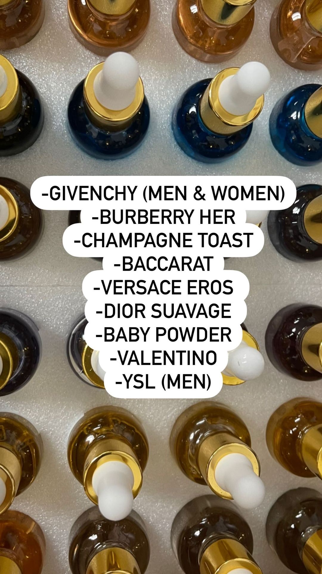 Designer Body Oils/ Perfume/ Cologne