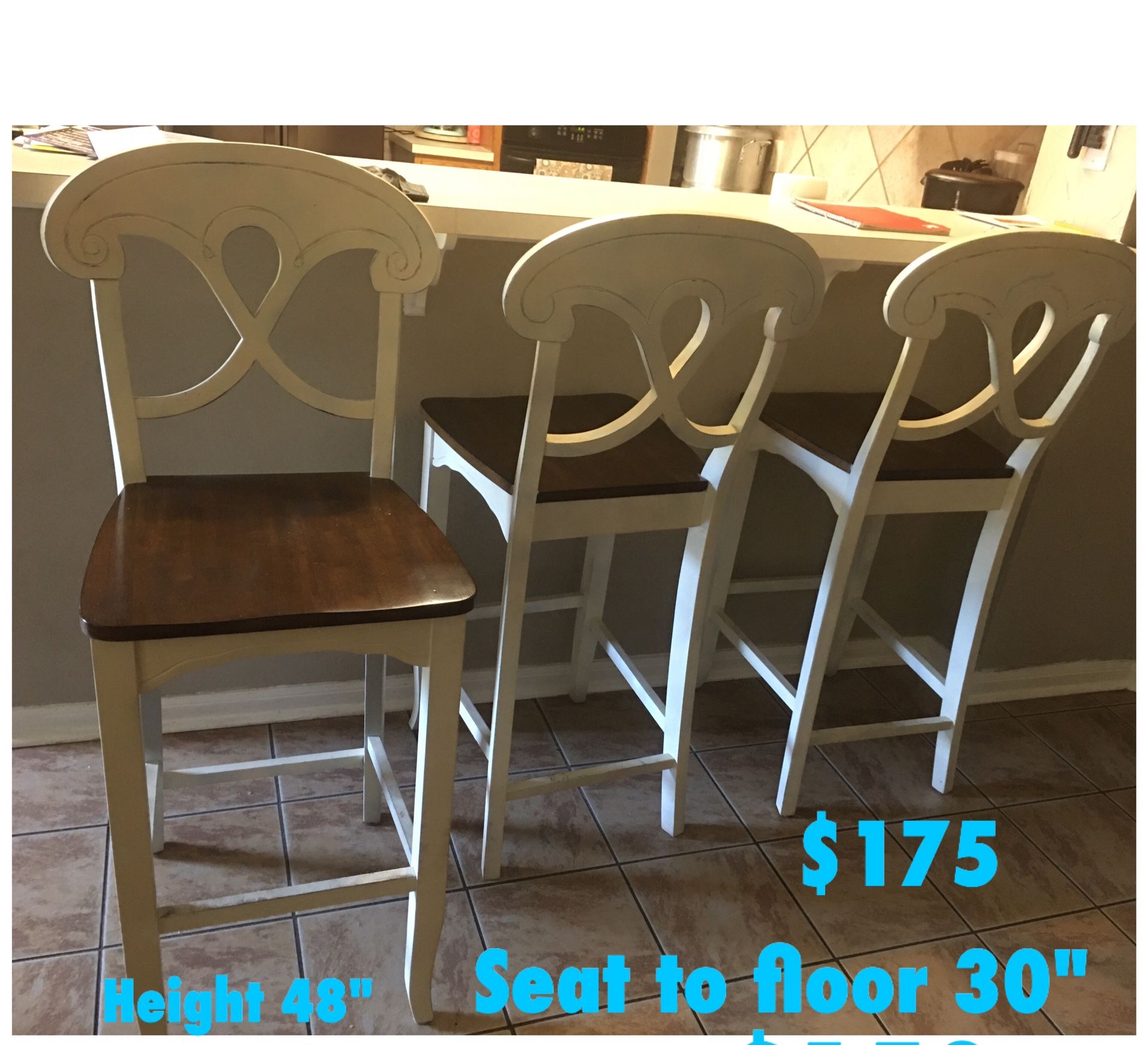 Solid Wood Bar Stools 