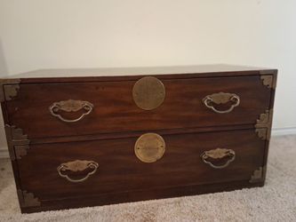 Henredon Asian Style Wood Two-Drawer Chest