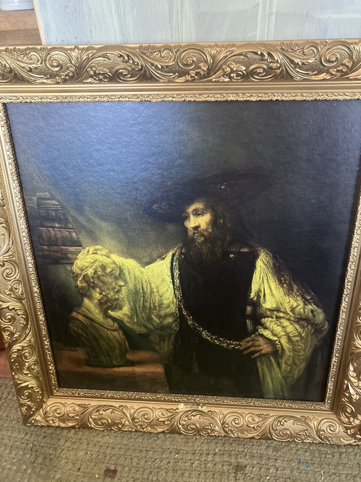 Framed Picture Of Homer And Rembrandt